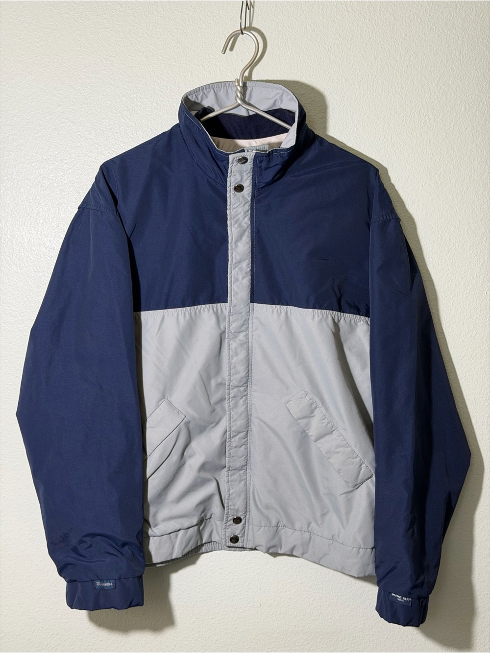 Forrester's Men's Navy Gray L GORE-TEX Waterproof Windbreaker Jacket Vintage USA